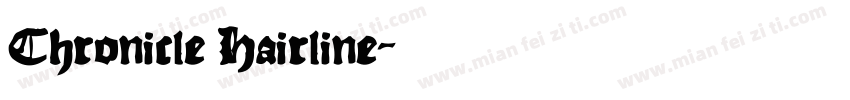 Chronicle Hairline字体转换